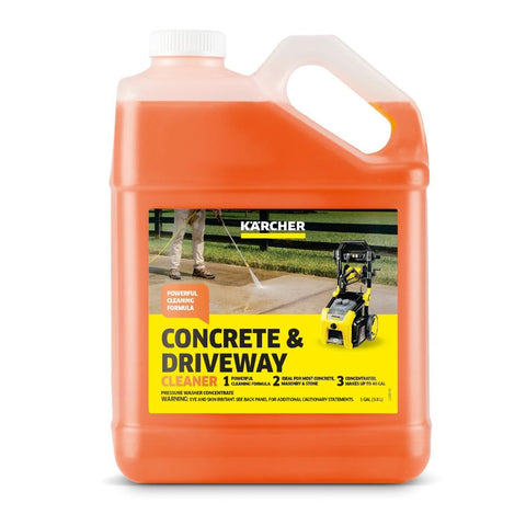 Kärcher Concrete and Driveway Cleaner bottle ready for up to 40 gallons of cleaning power