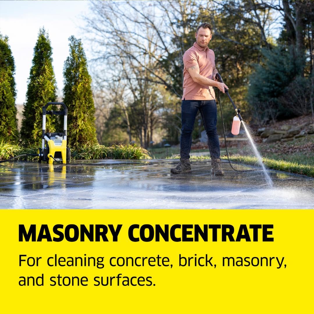 Kärcher cleaner foam cannon action evenly coats surfaces for thorough cleaning
