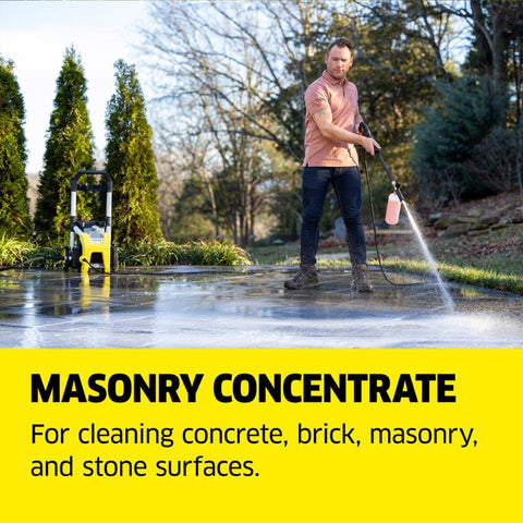 Kärcher cleaner foam cannon action evenly coats surfaces for thorough cleaning