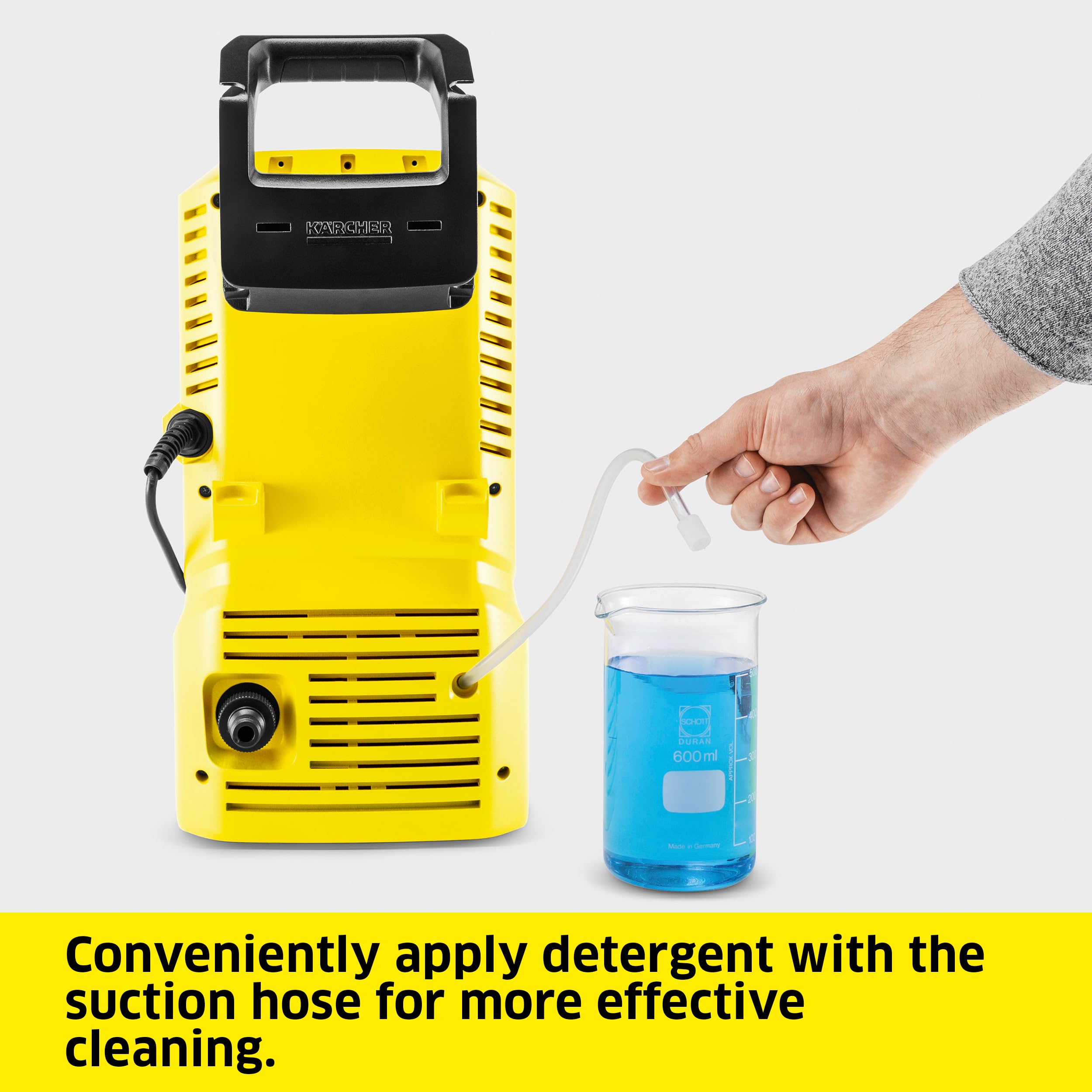 Karcher K 1 high-pressure gun allows precise, comfortable cleaning
