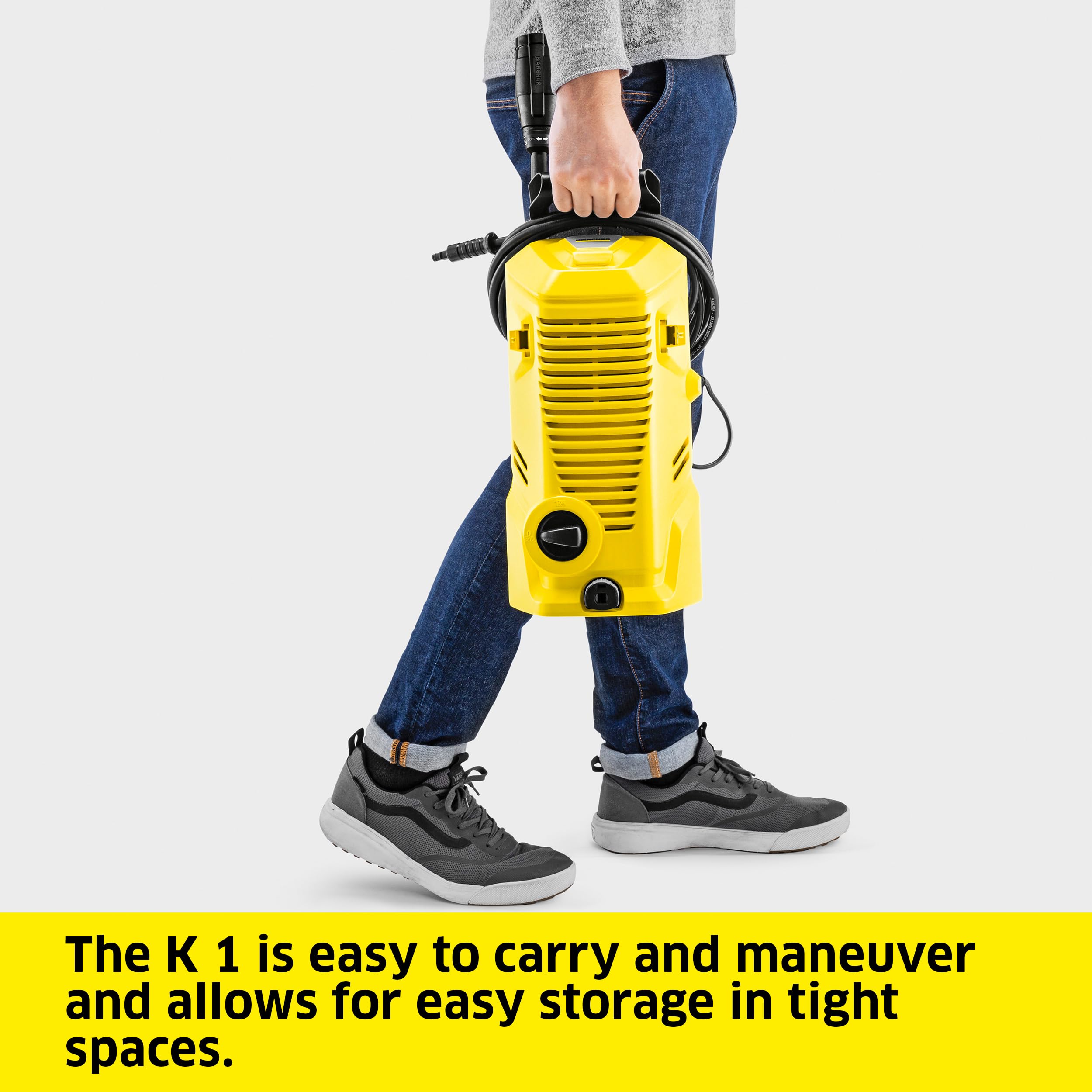 Karcher K 1 10 ft hose offers versatile reach for patios