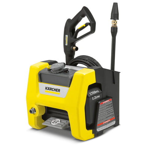 Kärcher K1700 Cube no tools needed for quick setup.