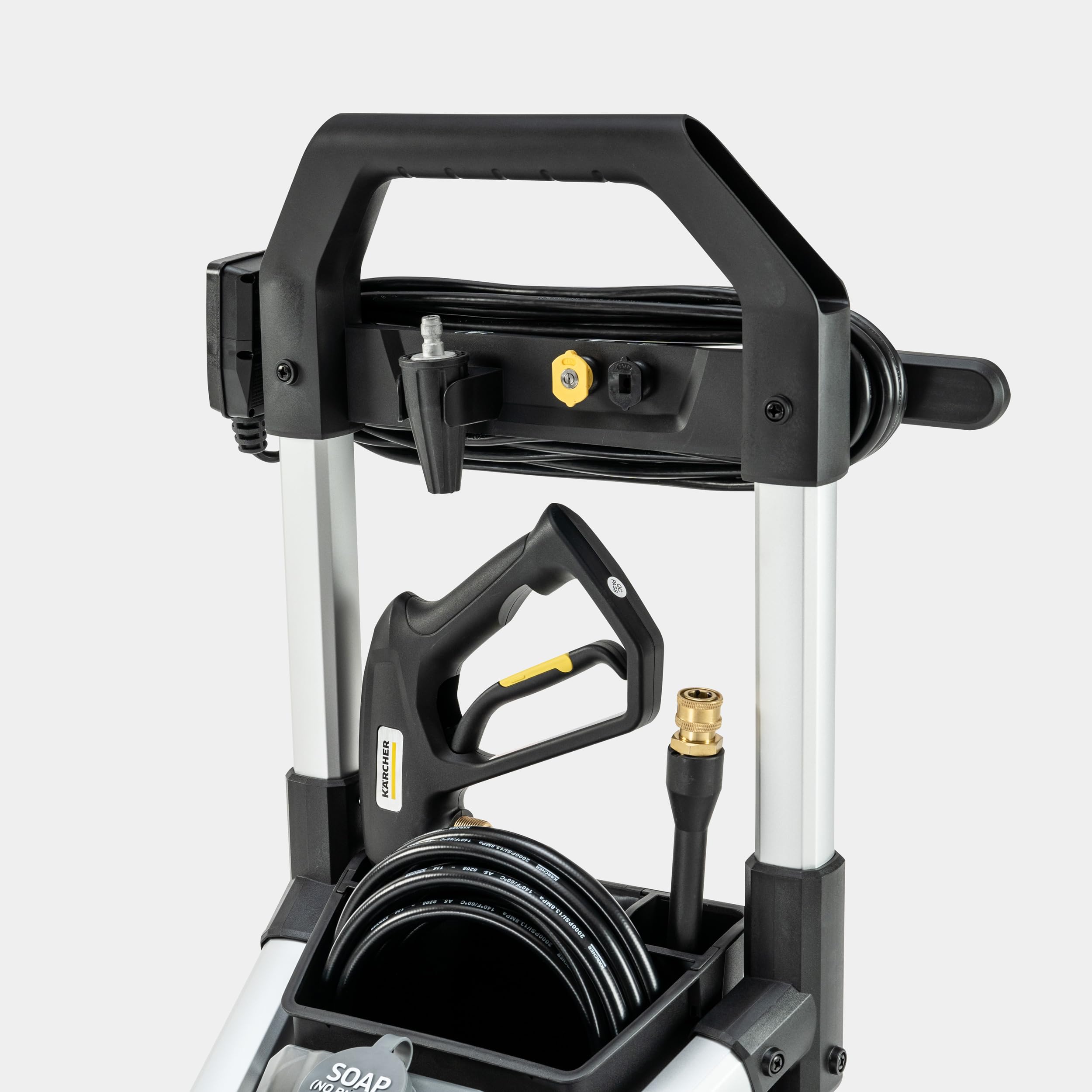 Kärcher K1700B storage compartment keeps accessories organized after use
