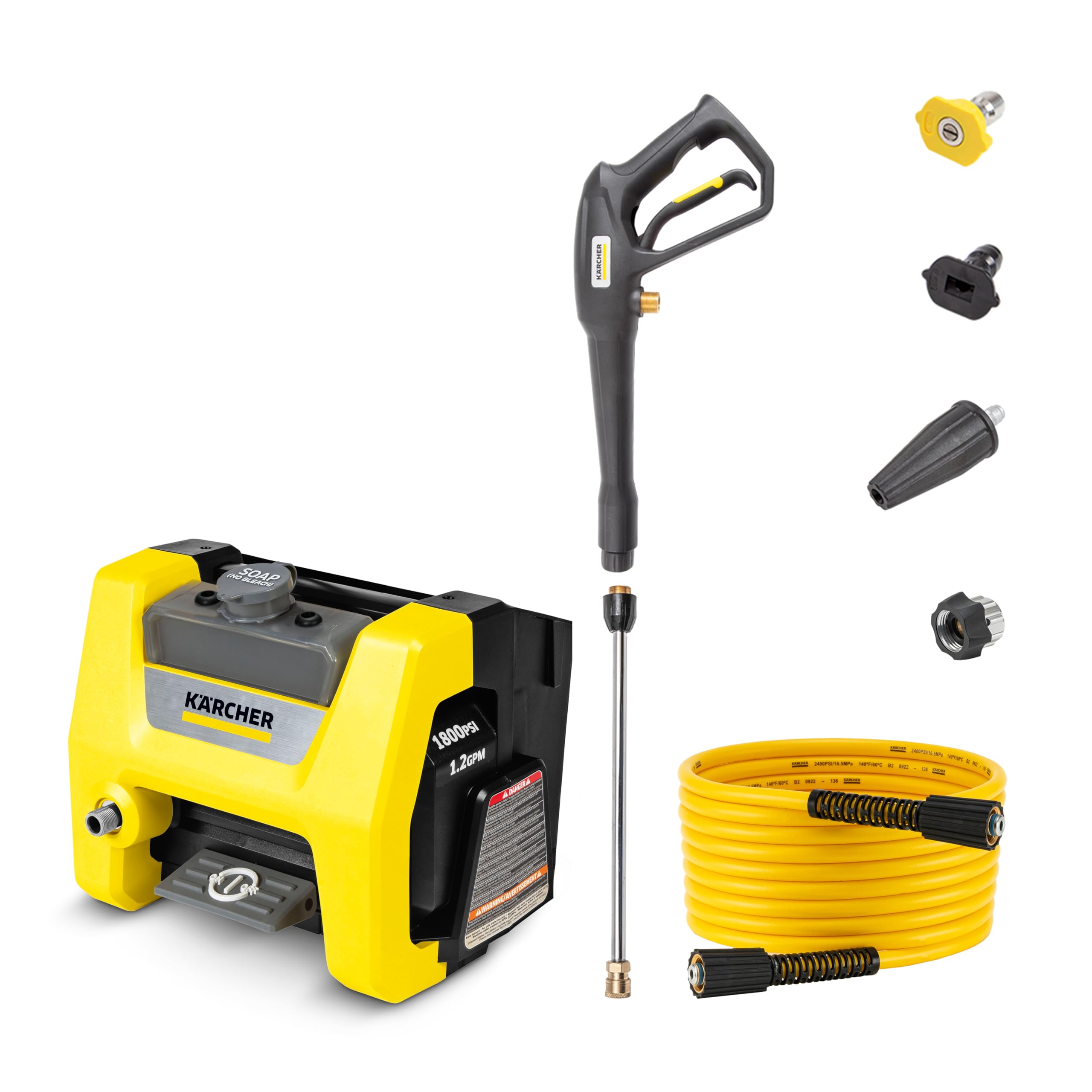 Kärcher K1800PS Cube compact design ideal for tight storage spaces.
