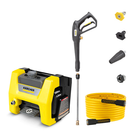 Kärcher K1800PS Cube compact design ideal for tight storage spaces.