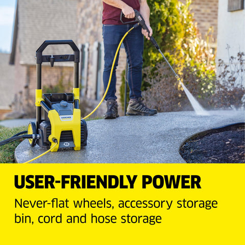 Kärcher K1800PS on/off foot switch for effortless power control.