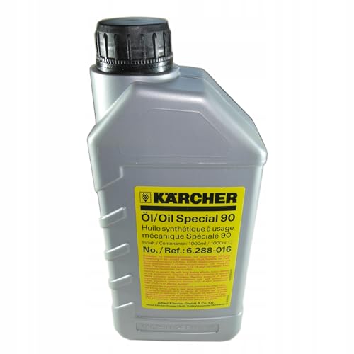 Karcher pump oil pour spout demonstrates easy refilling and clean operation