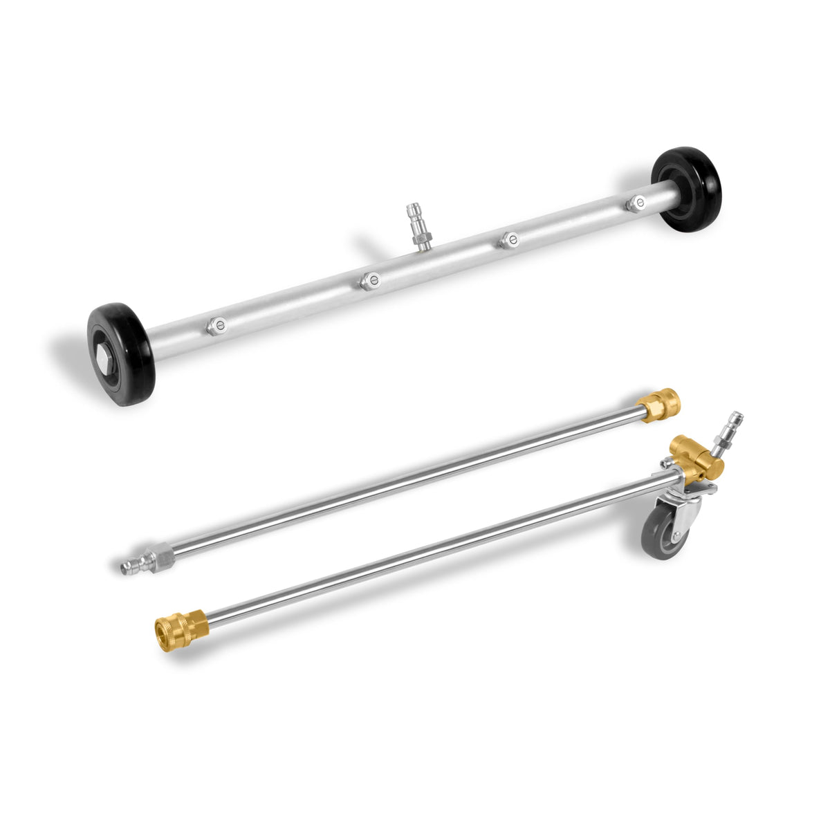 Kärcher undercarriage cleaner kit wide-angle view for deep underbody cleaning