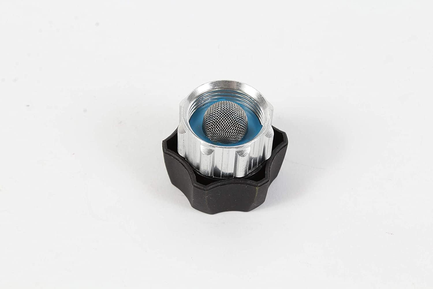 Karcher universal filtered garden hose connector reveals filter element for debris protection