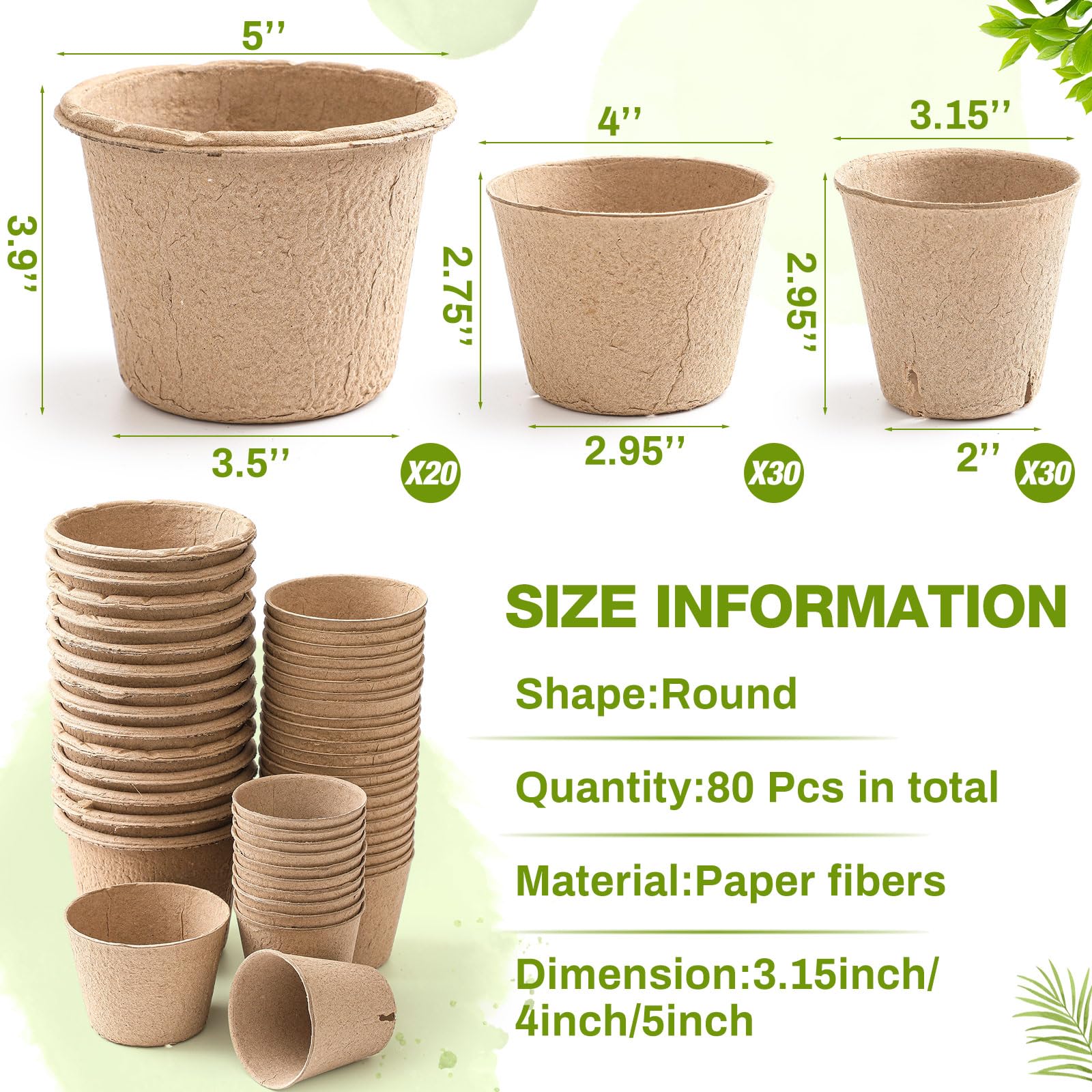 Karenhi 4-inch seedling pot supports healthy roots and easy handling.