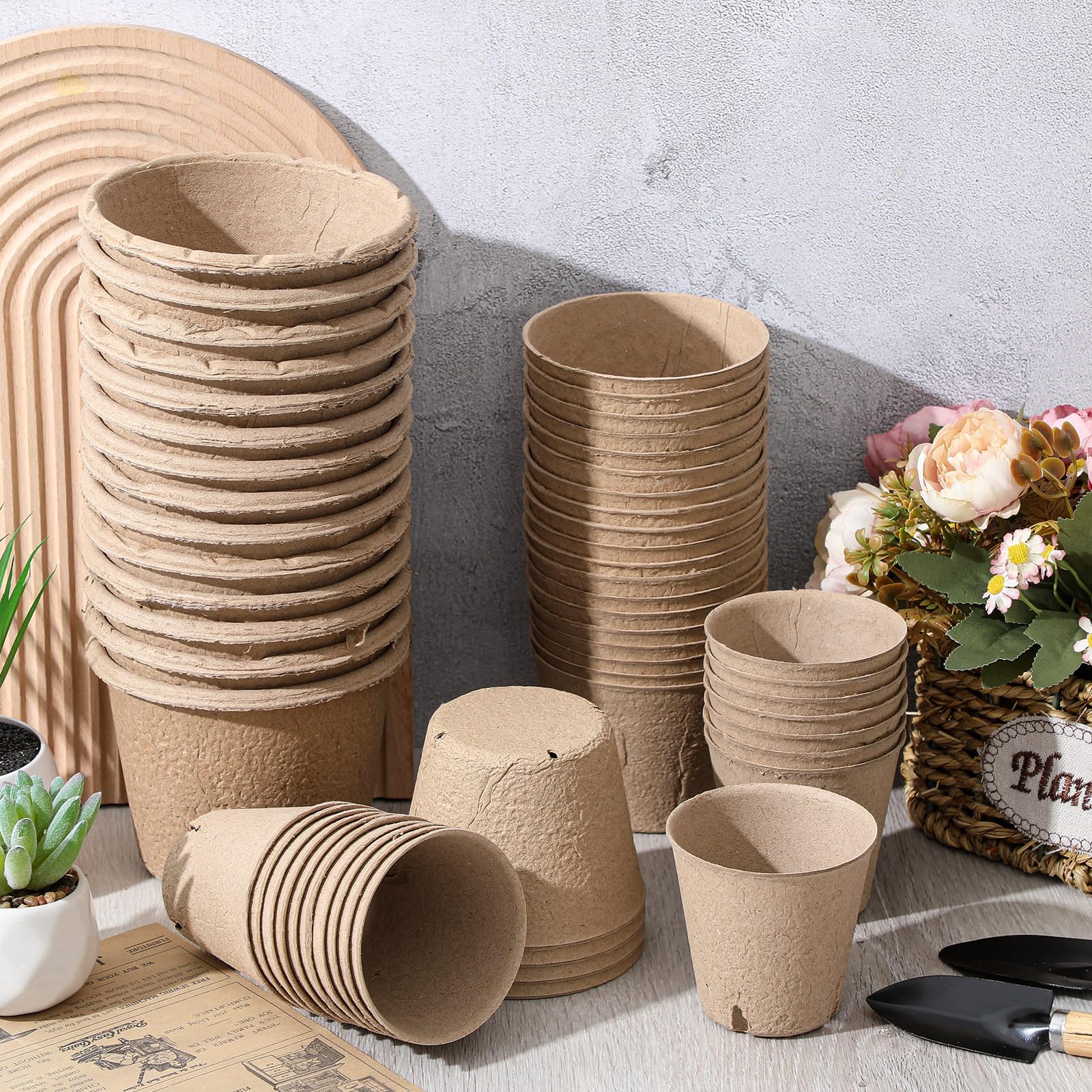 Karenhi peat pots ideal for home gardens and greenhouses.