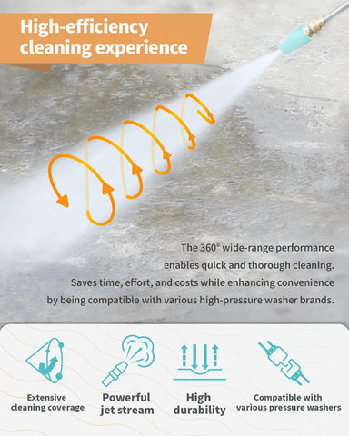 Kareyou Turbo Nozzle ideal for brick and concrete cleaning surfaces