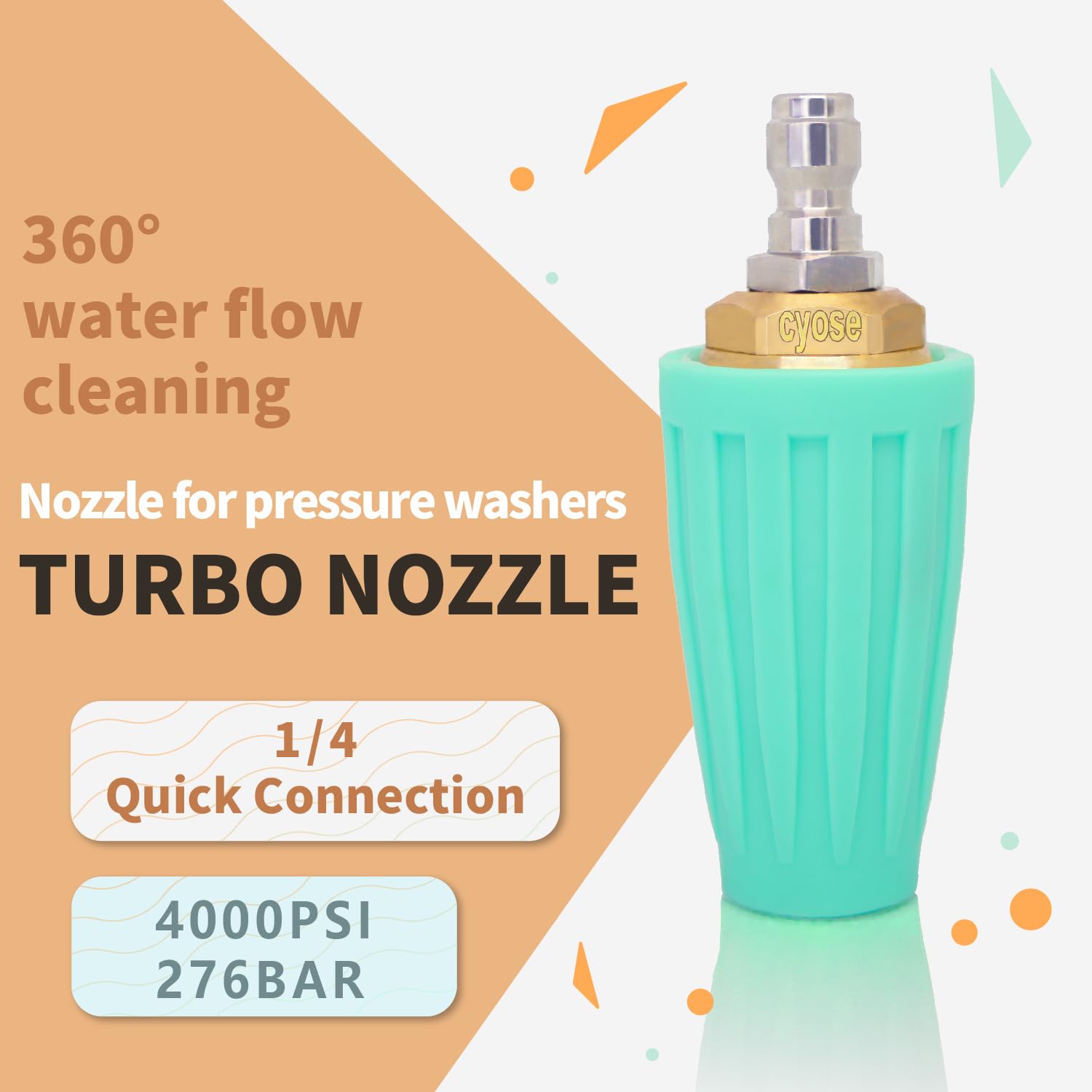 Kareyou Turbo Nozzle for paint stripping and exterior wood prep with controlled action