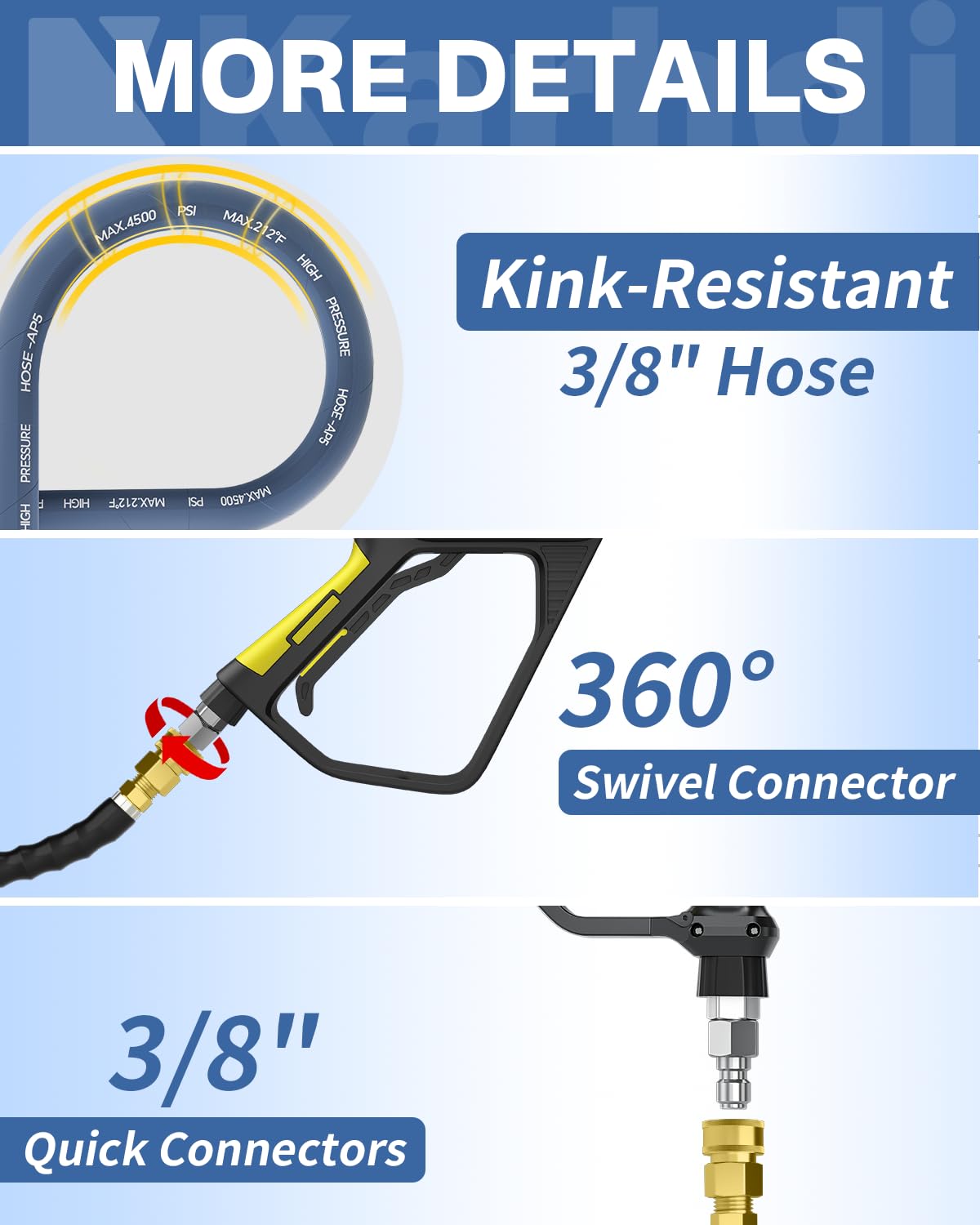 KARHDIR kink-resistant design supports smooth operation under pressure