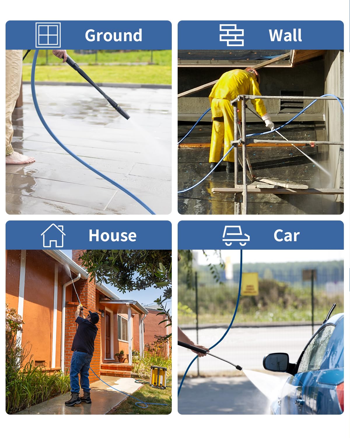 KARHDIR hose suitable for cars, driveways, roofs, and more