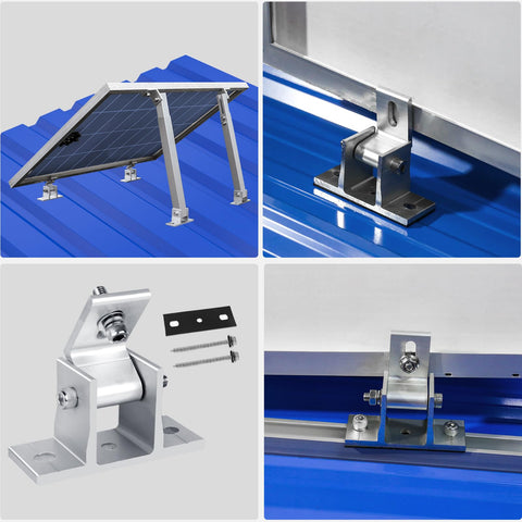 Durable aluminum Karidge bracket provides rust-resistant support for solar panels.