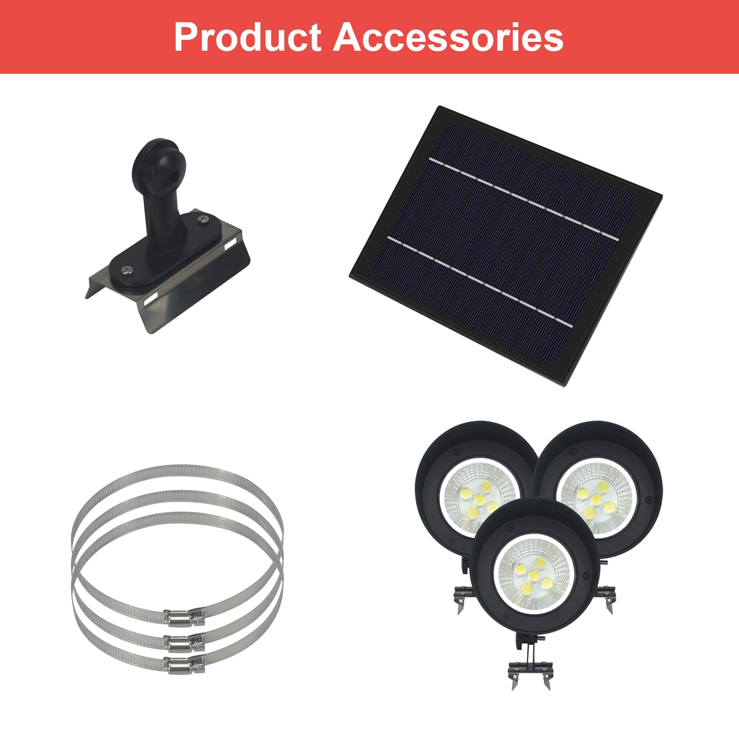 KARLIOBE flagpole light automatically turns on at night