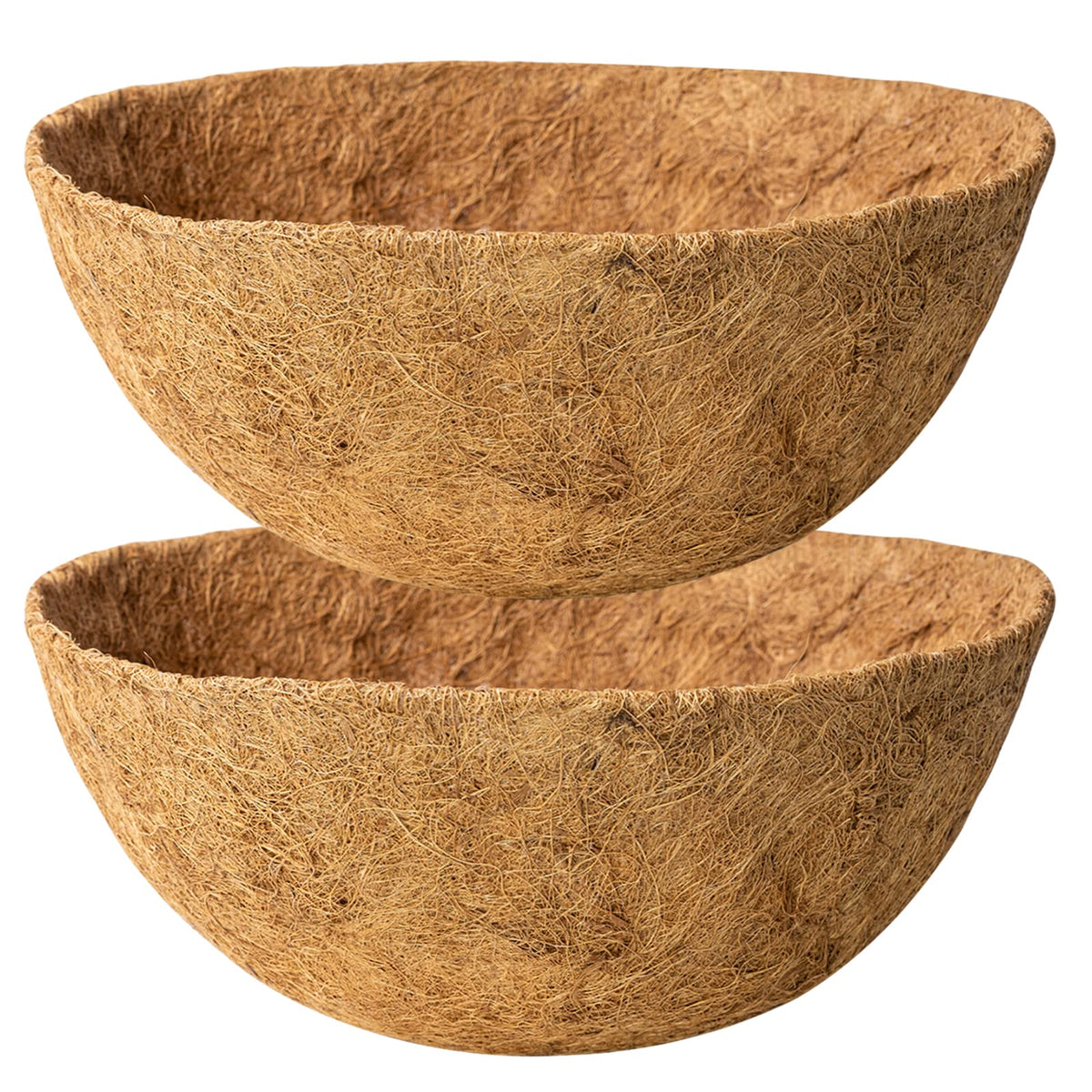 Karlliu 16-inch round coco liner texture for breathable root space.