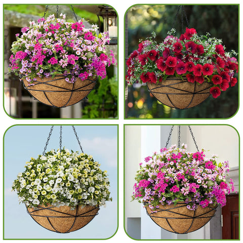 Karlliu 16-inch diameter and 6.5-inch depth, perfect for standard hanging baskets.