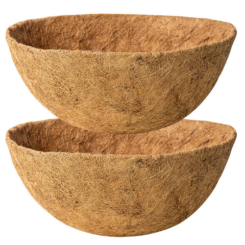 Karlliu 20-inch round coconut liner for planters promoting airflow and even moisture distribution.