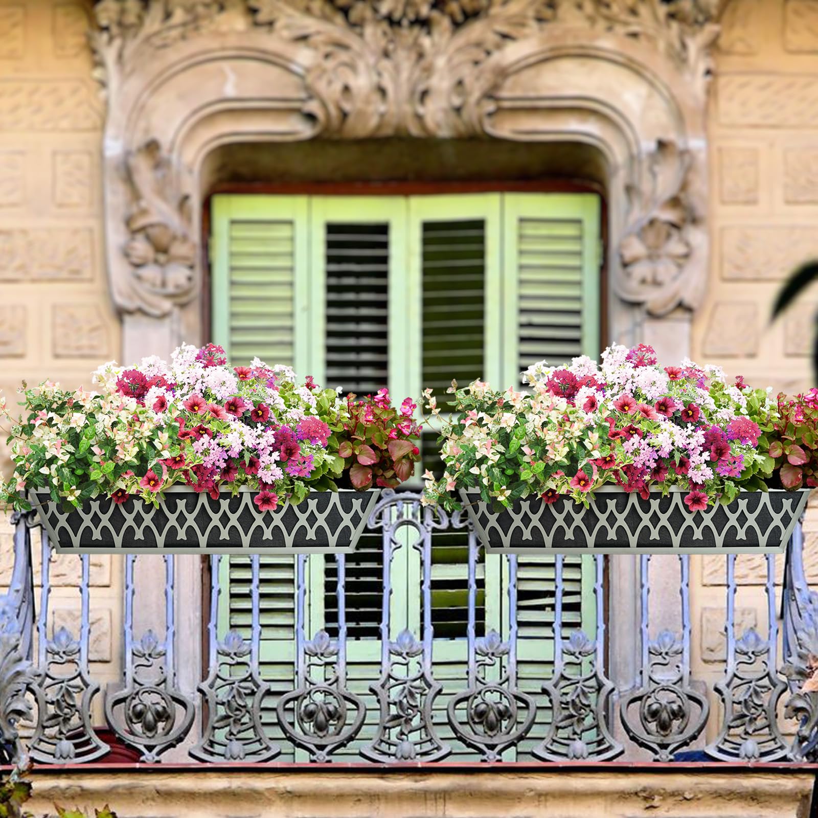Karlliu 24-inch planters suit many balcony or window configurations.