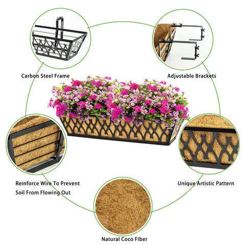 Karlliu coconut coir liner promotes breathable drainage and healthy root environment.