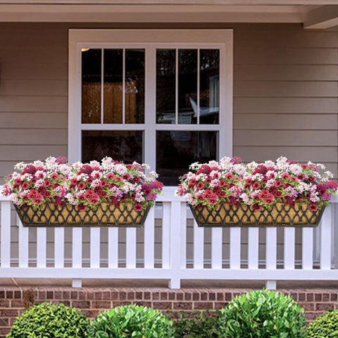 Karlliu hanging planter with bronze brackets supports easy, tool-free installation