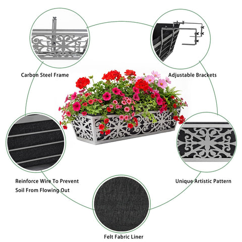 Karlliu nonwoven liner supports drainage and soil retention for healthy growth.