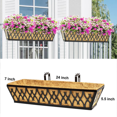 Karlliu versatile outdoor decor hanging pots for porches, balconies, and patios