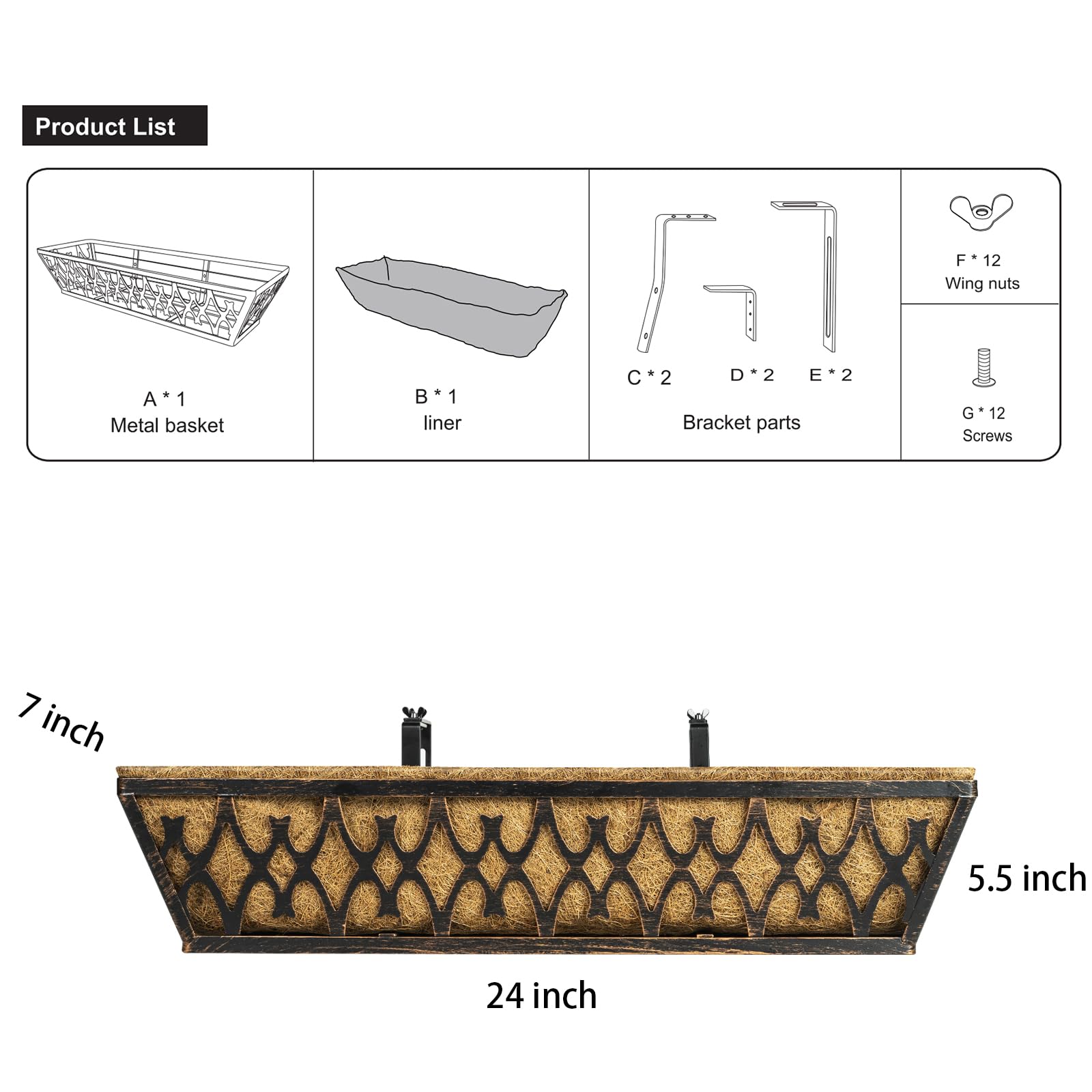 Karlliu bronze hanging baskets thrive with year-round plantings