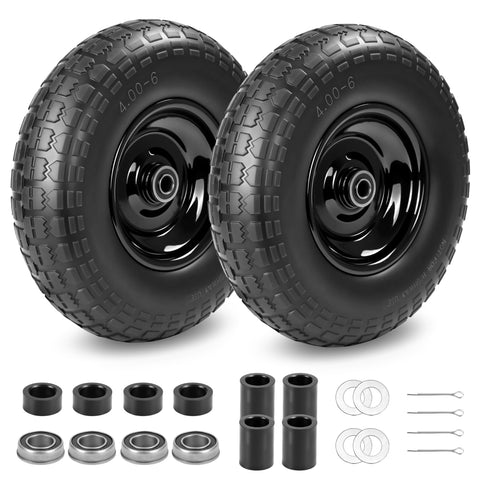 Kartio flat-free 4.00-6 tire for rugged outdoor carts