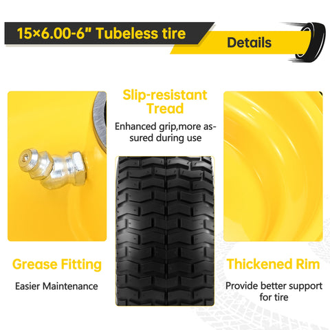 Kartio reinforced steel rim provides stability under heavy loads.