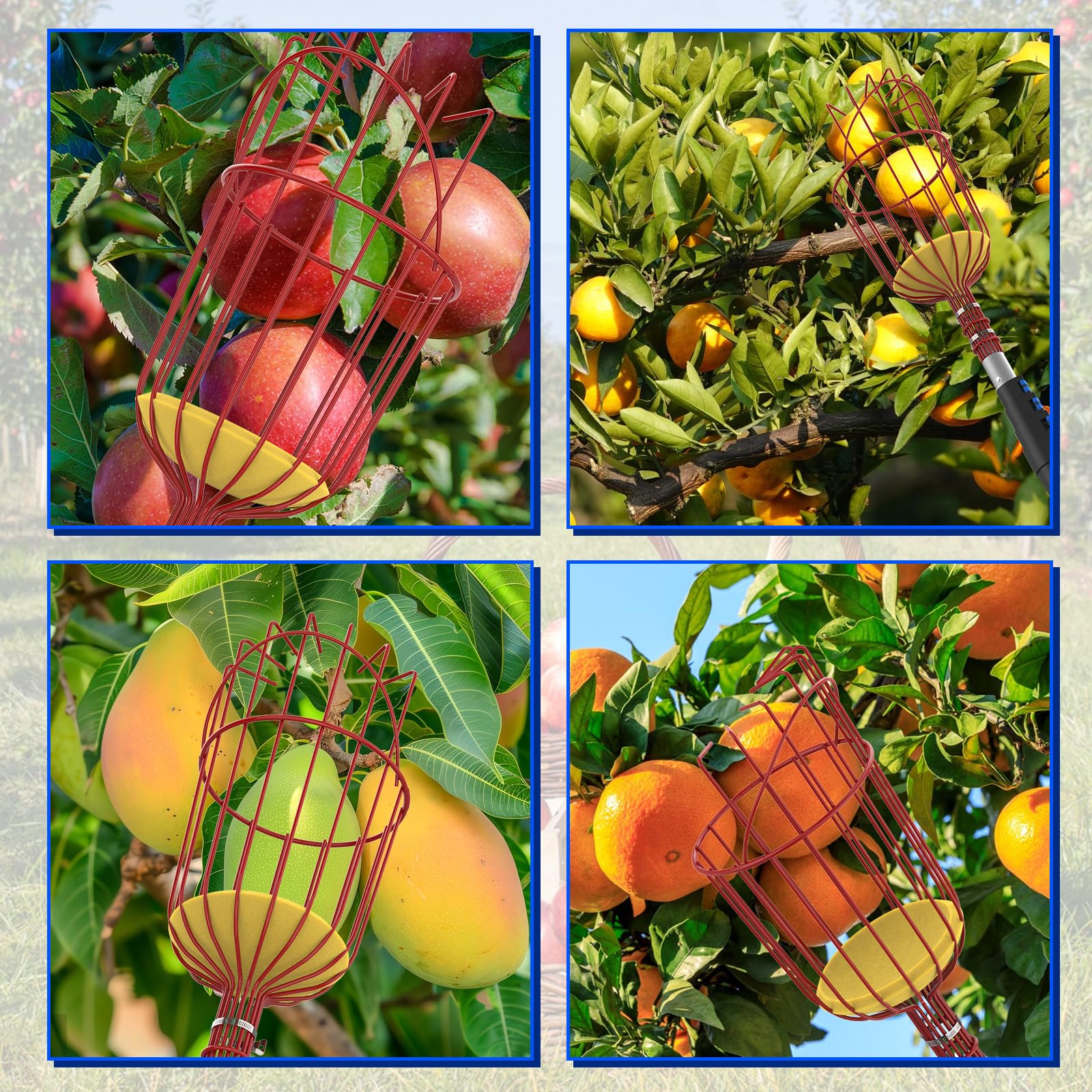 Karveden basket catches fruit gently, reducing bruising