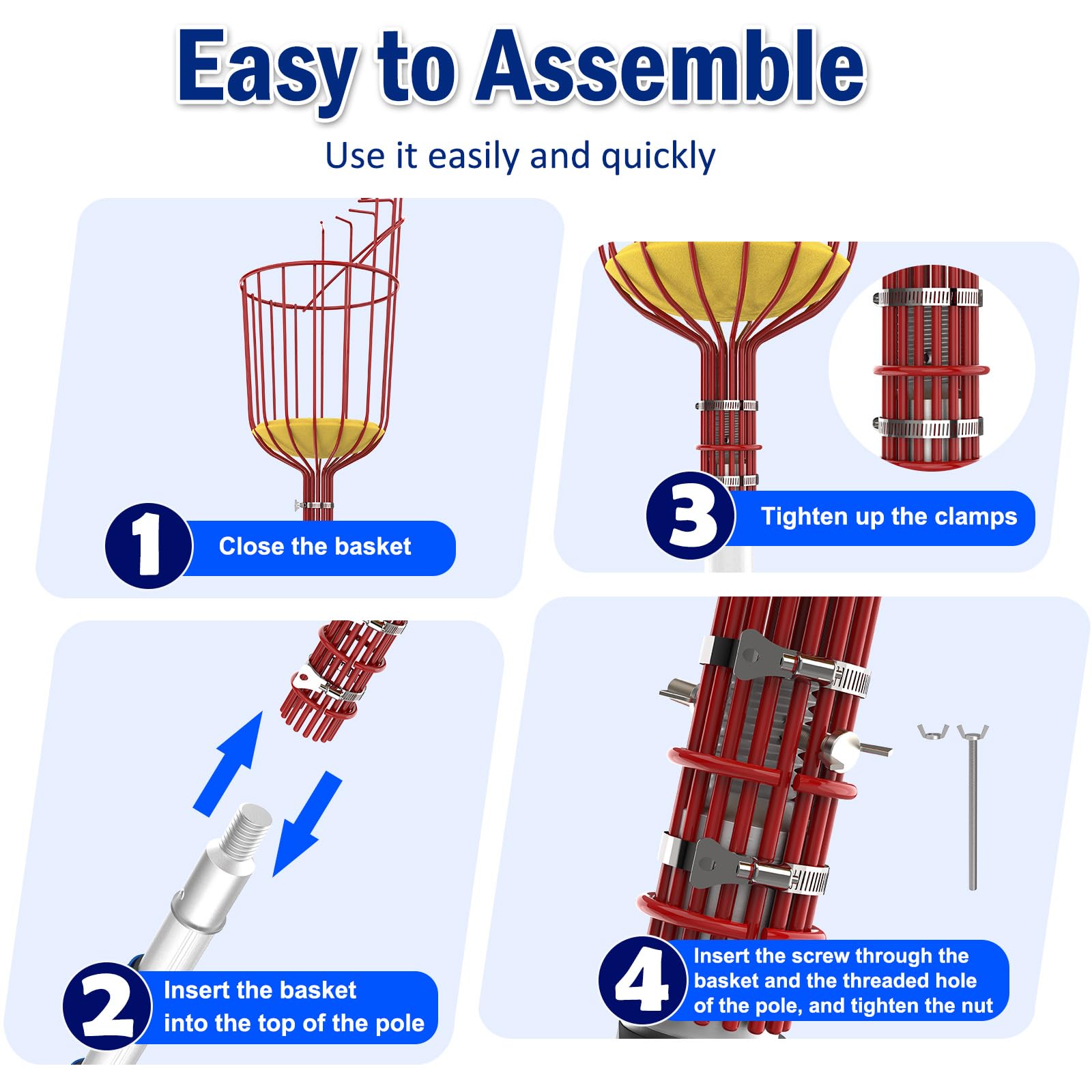 Karveden no-tools assembly demonstrated for quick setup on tall trees