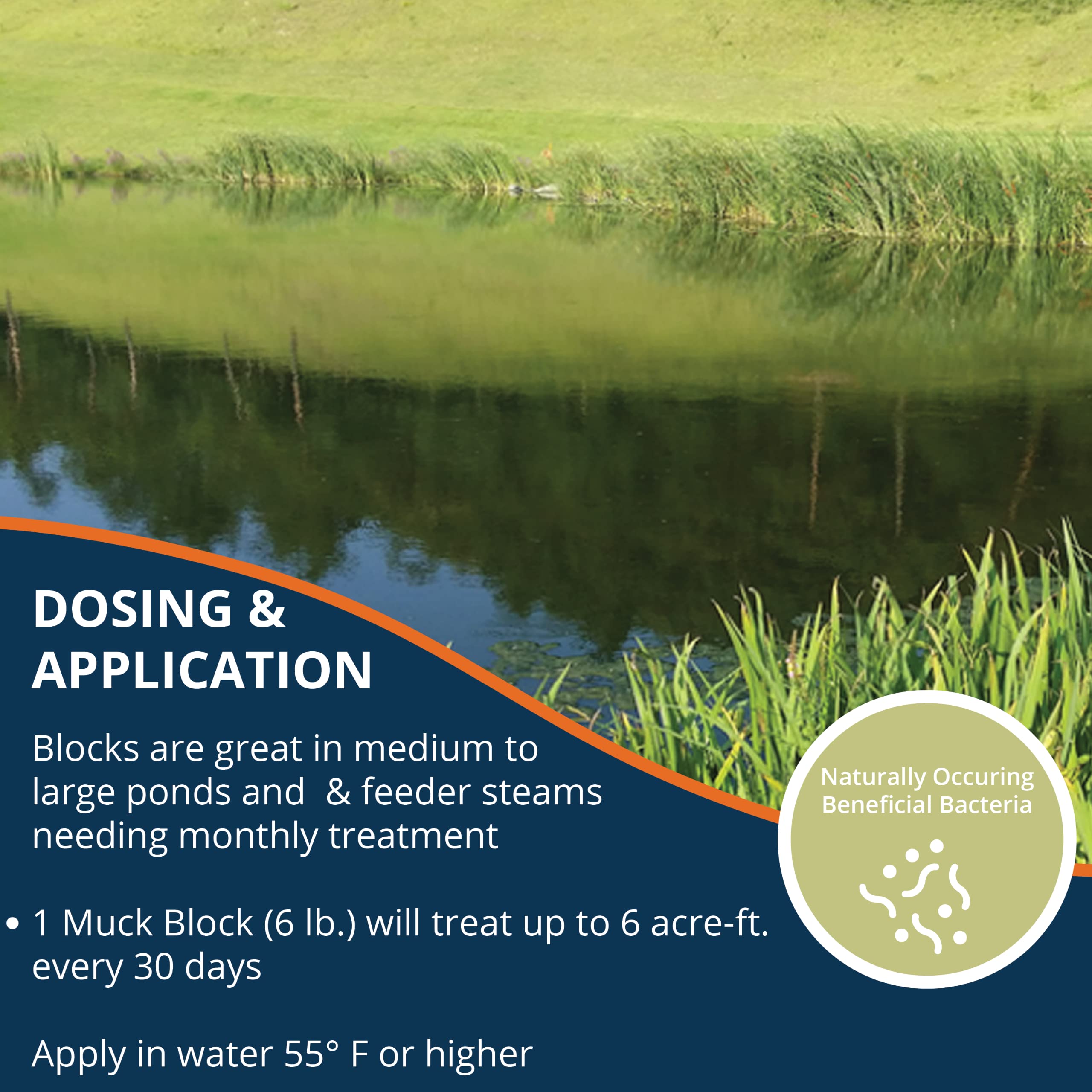 Non-chemical safe formula by Kasco Macro-Zyme for ponds