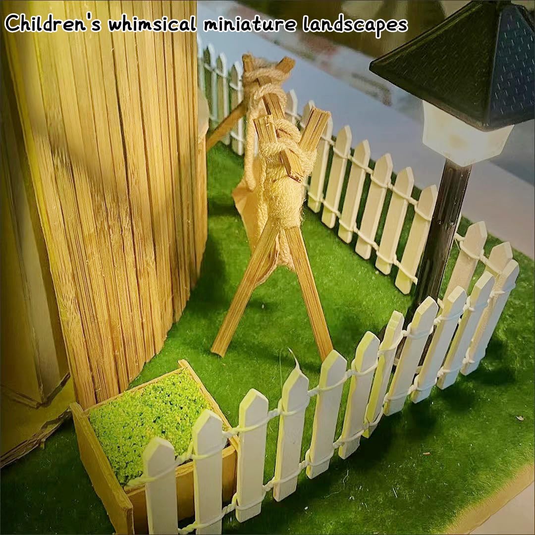 KASHUNUO decorative fence enhances fairy garden collections