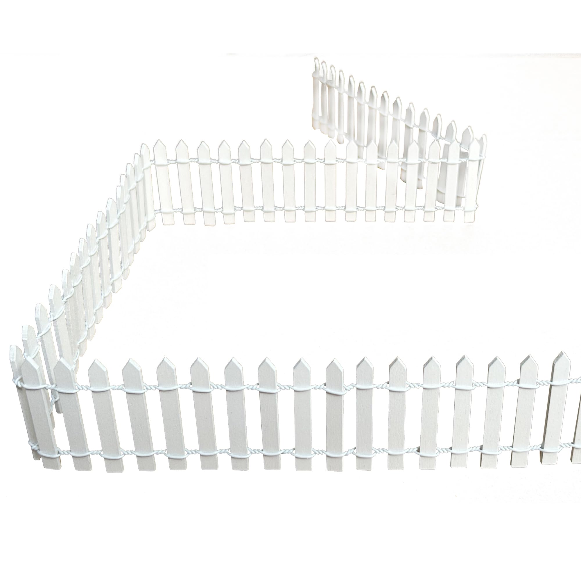 KASHUNUO fairy garden fence indoor and outdoor use showing safe wood and play potential