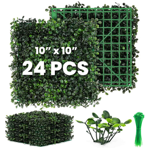 KASZOO artificial grass wall panel close-up showing lush, low-maintenance greenery.