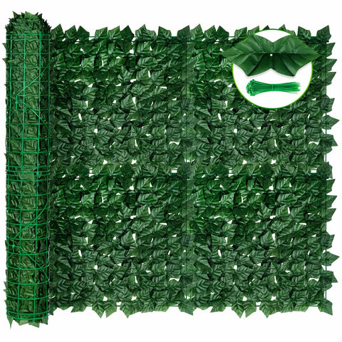 KASZOO artificial ivy privacy fence panel offers dense balcony privacy.