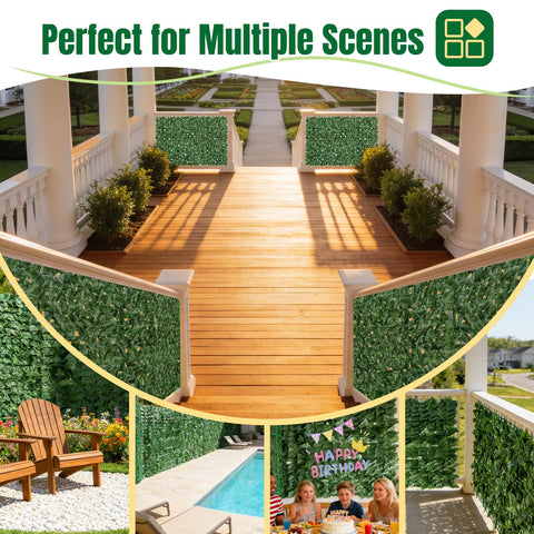 KASZOO realistic ivy texture enhances outdoor décor with year-round greenery.