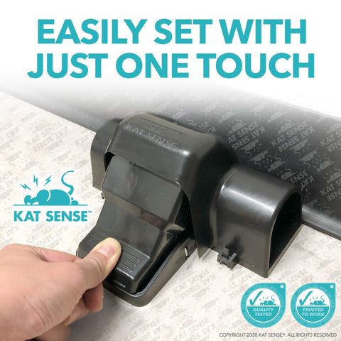 Kat Sense indoor-outdoor pest trap for versatile placement around home