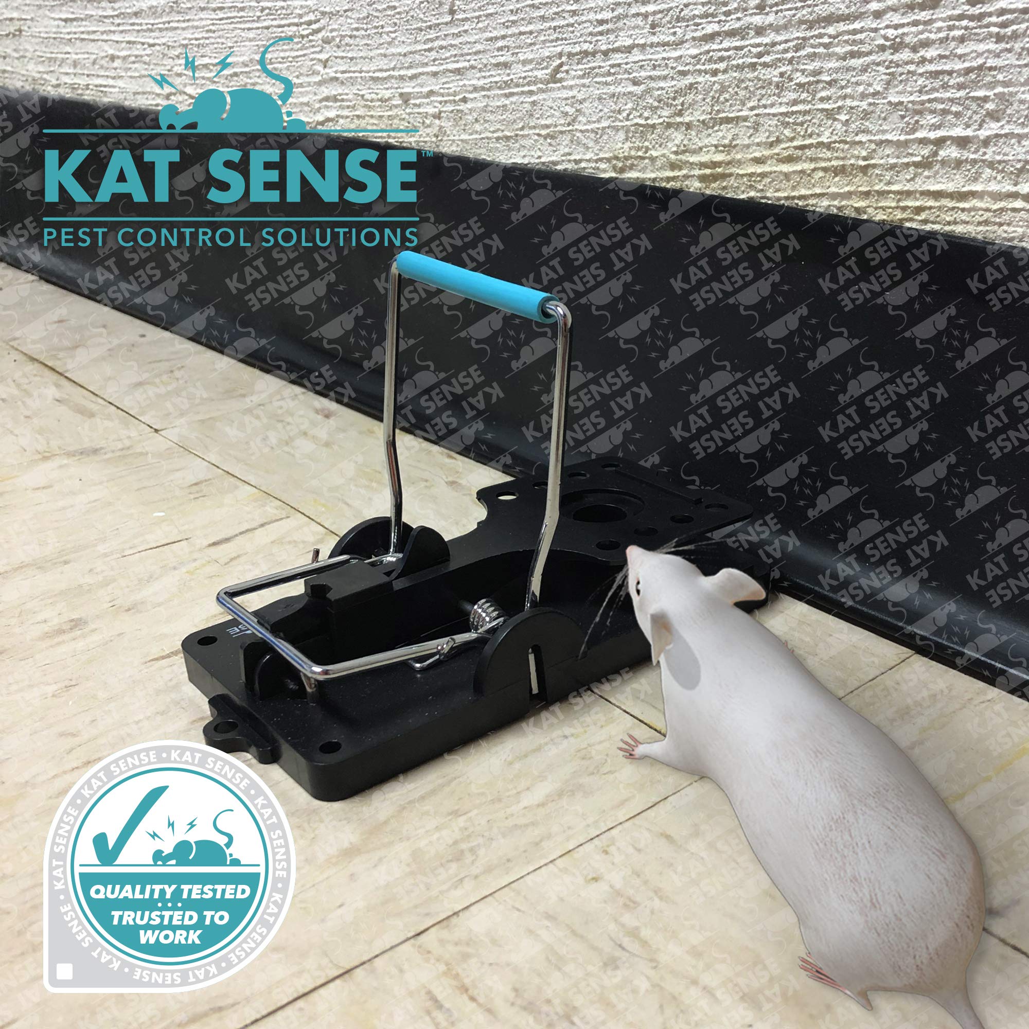 Kat Sense large rat trap 6 touch-free disposal design keeps hands clean after catching pests.