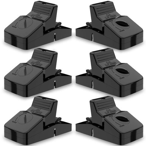 Kat Sense large rat traps set 6 pack shot shows durable, reusable traps for indoor or outdoor use.