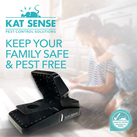 Kat Sense large rat traps set 6 reusable design enables repeated use with minimal maintenance.