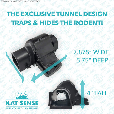 Kat Sense secure locking chamber keeps rodents contained after capture