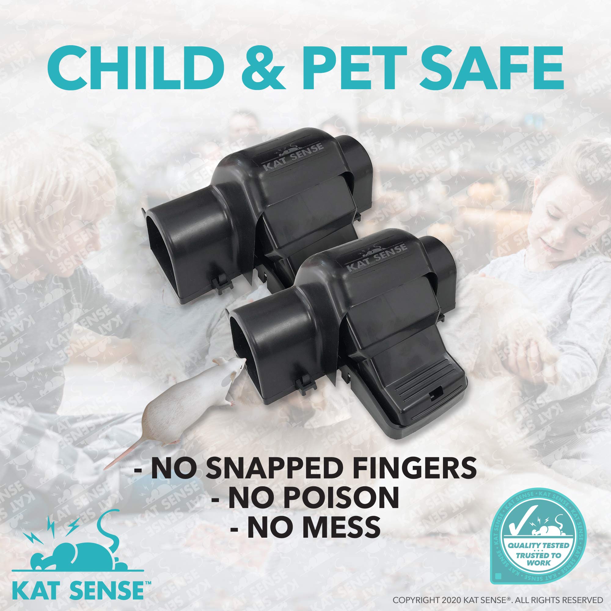 Kat Sense touch-free rat trap enables hygienic, hands-off disposal