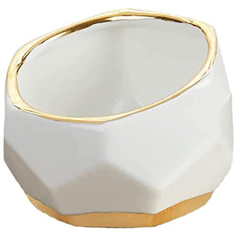 Kate Aspen geometric planter size 3.4 W x 2.6 H x 3.2 D inches