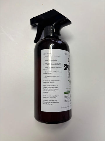 KATE'S GARDEN 16oz bottle ready for home gardens.