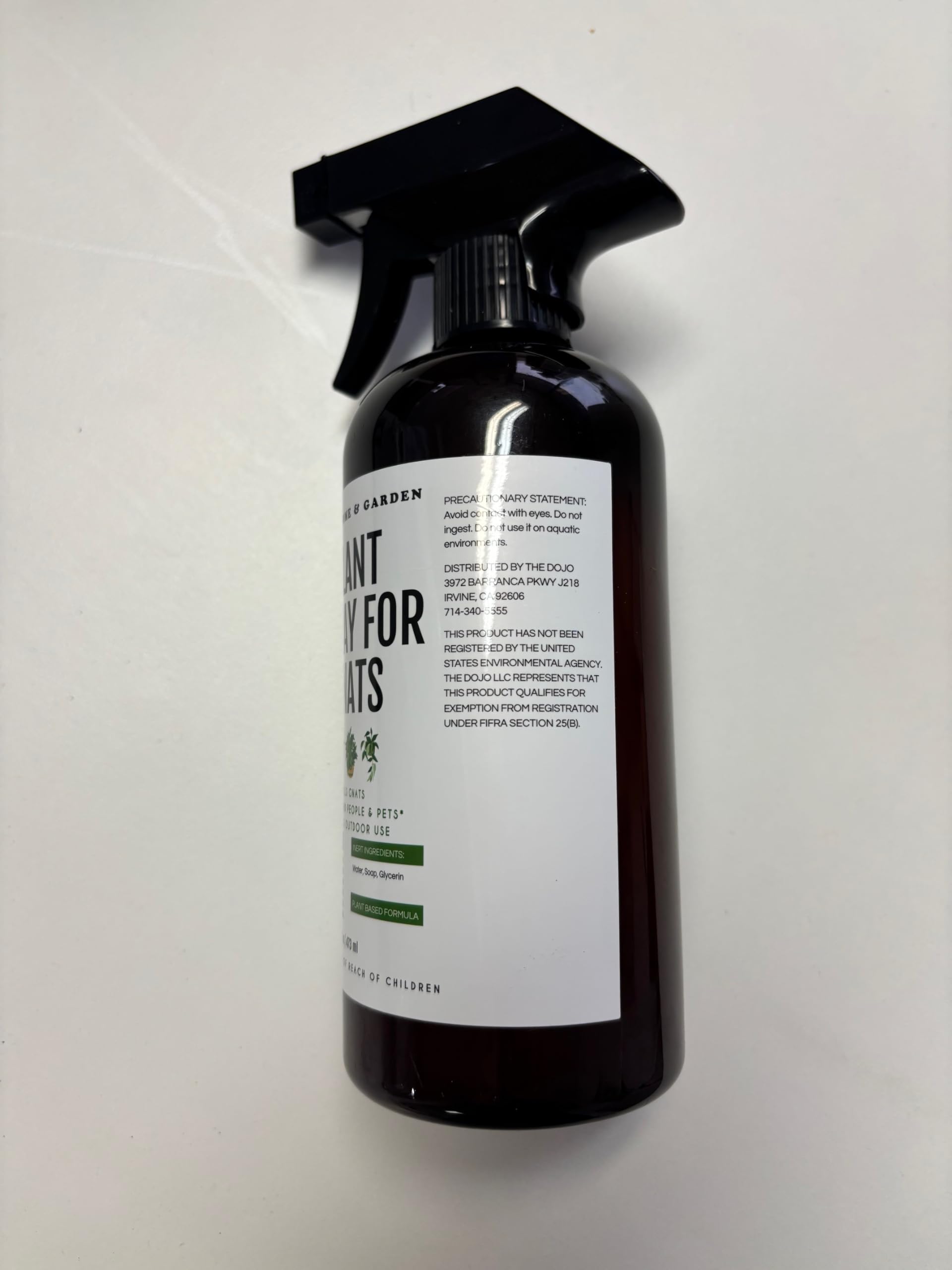 KATE'S GARDEN spray-on-leaves demonstration for pests.