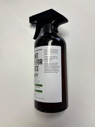 KATE'S GARDEN spray-on-leaves demonstration for pests.